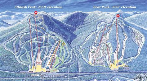 Attitash Mountain Resort Ski Resort Guide Location Map And Attitash