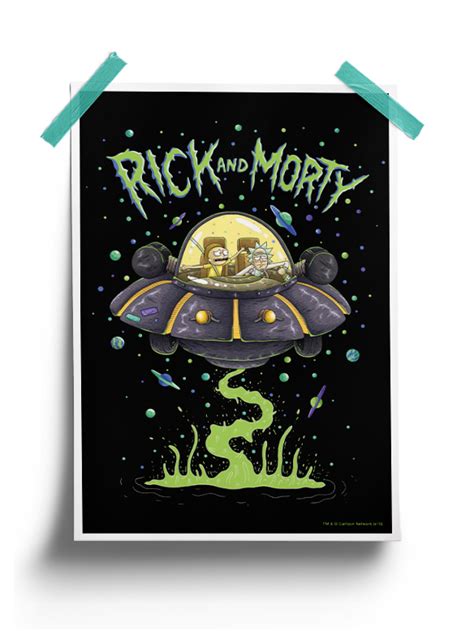 Space Cruiser | Rick And Morty Poster | Redwolf