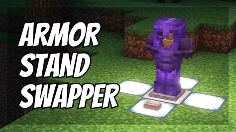 How To Build An Armor Stand Swapper In Minecraft Youtube