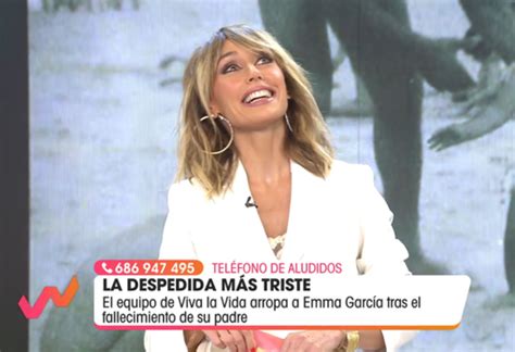 Telecinco Emma García Se Derrumba En Directo Por Una Muerte Me Estás Haciendo Llorar Mucho