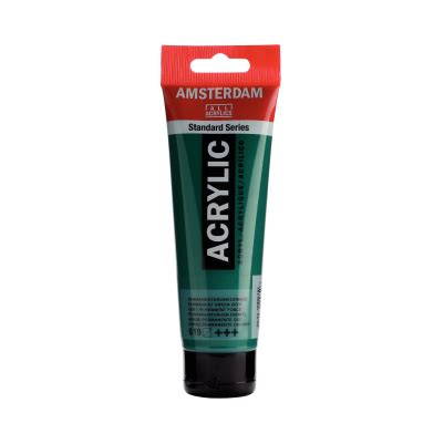 Permanent Green Deep Amsterdam Acrylic Paint 120ml Hillcrest Art Supplies