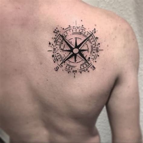 60 Excellent Compass Tattoos Designs On Back