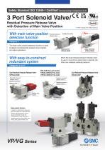 Spool Pneumatic Directional Control Valve VP Series SMC Solenoid