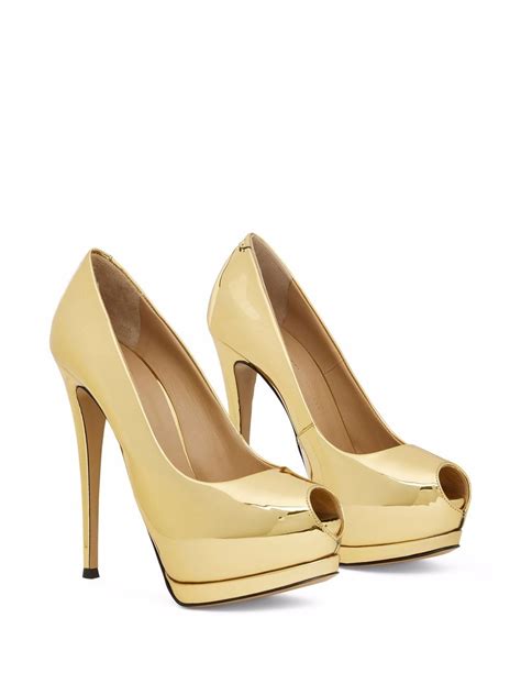 Giuseppe Zanotti Sharon Mm Peep Toe Pumps Farfetch