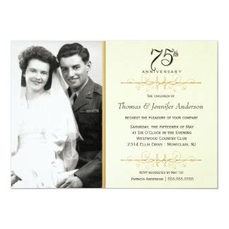 75th Anniversary Cards | Zazzle