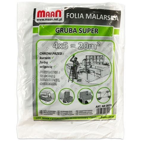 Folia Budowlana Malarska Ochronna X M Super Gruba Cena