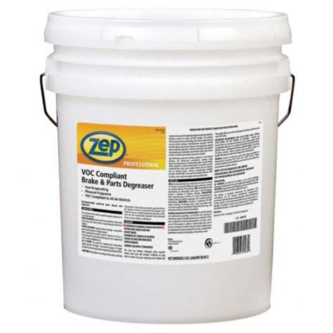 Zep Professional Brake Parts Cleaner 5 Gal Pail 6ycz7r25635 Grainger