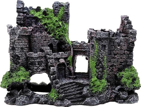 Muyirted Aquarium Deko Gro Aquarium Dekoration H Hle Resin Castle