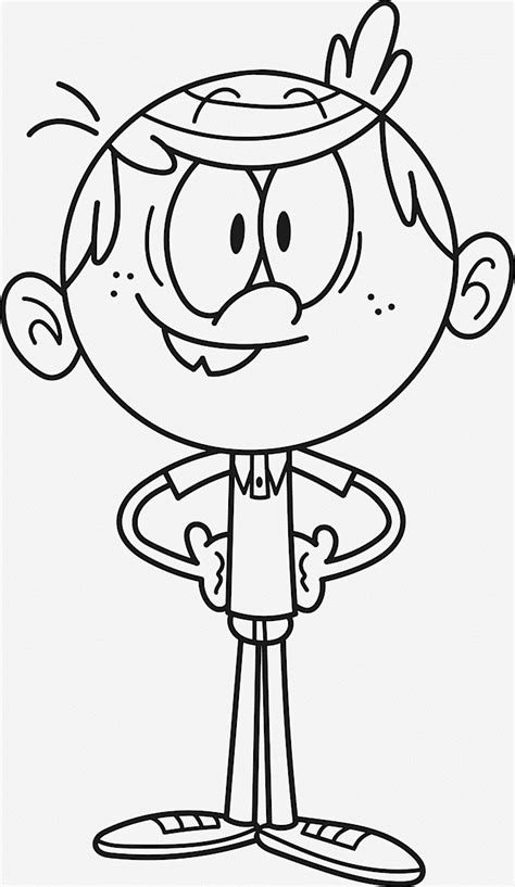 Lincoln Loud Loud House Nickelodeon Coloring Book Visual Arts