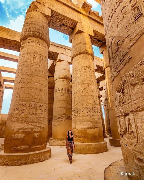 The Great Hypostyle Hall At The Karnak Temple In Luxor Egypt Follow Us