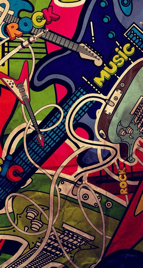 Guitar Pop Art Wallpaper