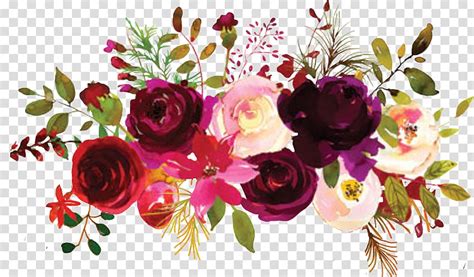 Floral Marsala Png Pngtree Offers Over Floral Marsala Png And