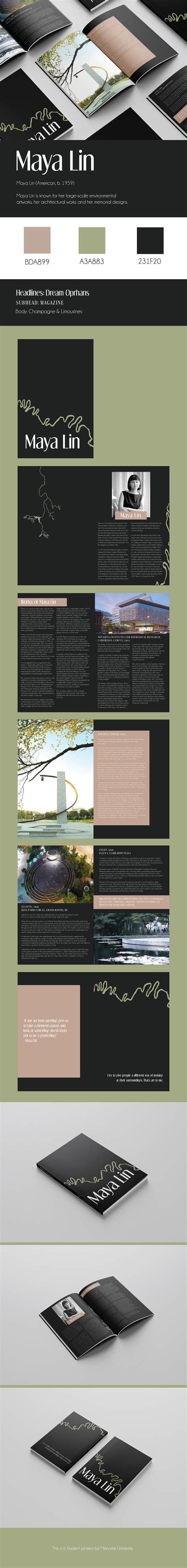 Maya Lin Architecture Booklet on Behance