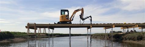 Helical Piles Foundation Project Estuary Boardwalk Tsawwassen