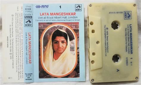 Lata Mangeshkar Live at royal Albert hall London Hindi Film Audio ...