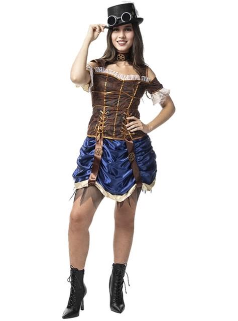 Short Steampunk Costume For Women Funidelia