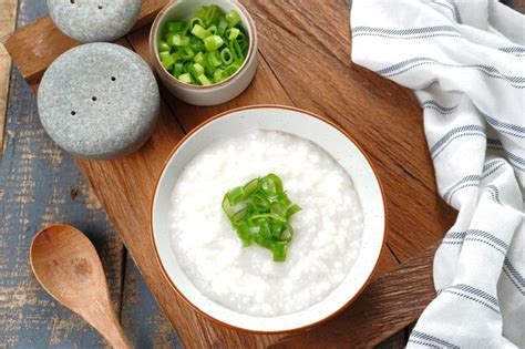 Comida China Gachas De Arroz O Congee Delicioso Desayuno Tradicional