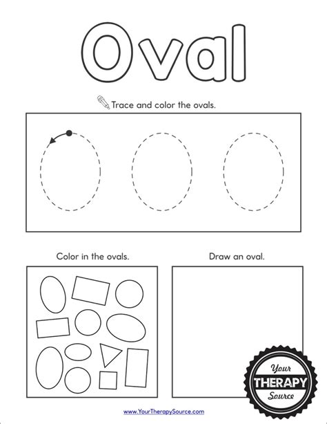 Shapes Worksheet Preschool - Free Printables - Your Therapy Source