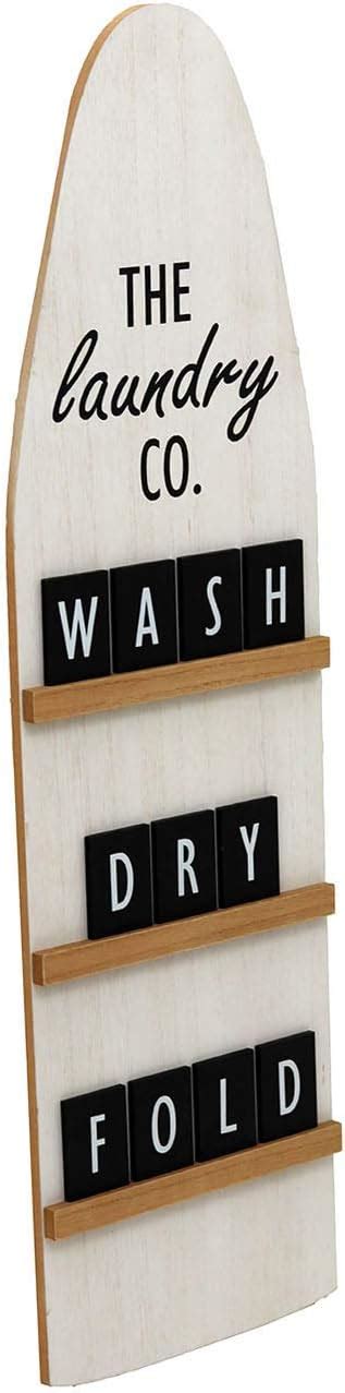 Buy CreativeWise The Laundry Co Wash Dry Fold Wood Wall Decor Large