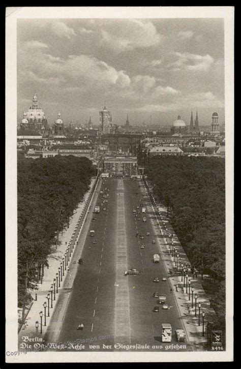 Germany 1942 Berlin Ost West Achse East West Axis RPPC Card G90434