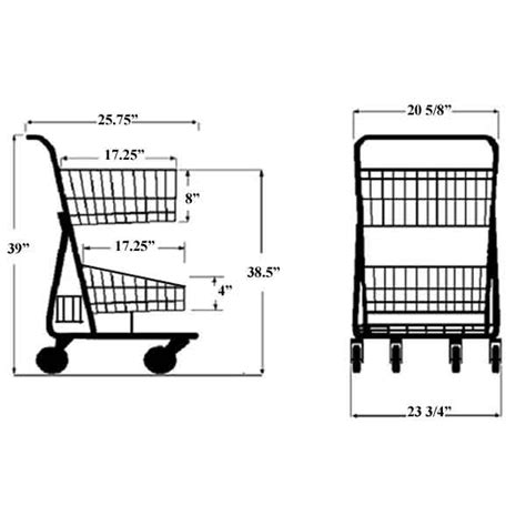 Shopping Cart Dimensions