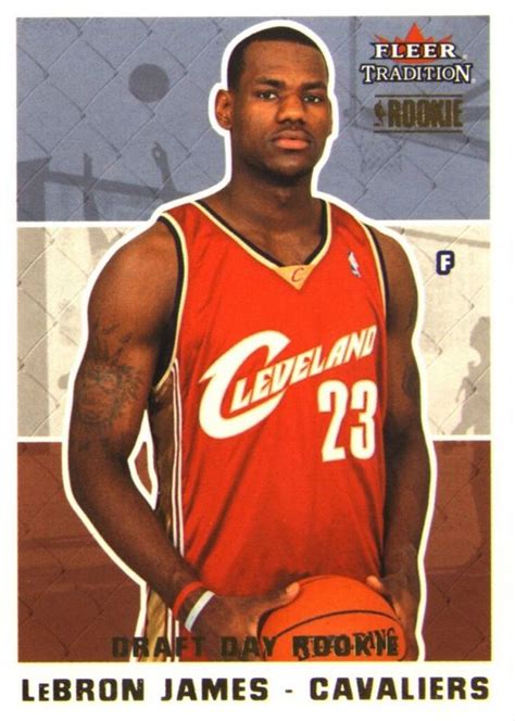 Lebron James Fleer Tradition Draft Day Rookie Price