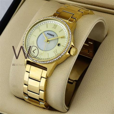 Fossil Women's Watch with Gold Dial | Watches Prime