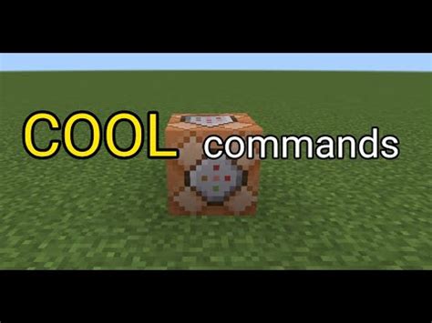 Cool Minecraft Bedrock Commands Without Any Mods Youtube