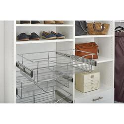 Rev A Shelf 24 W X 14 D X 7 H Chrome Pull Out Closet Basket At Menards