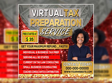 Amazing Tax Flyer And Tax Poster For Your Business Upwork