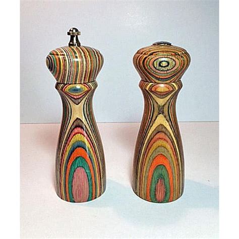 Vintage Mr Dudley Rainbow Salt Shaker And Pepper Mill Set Chairish