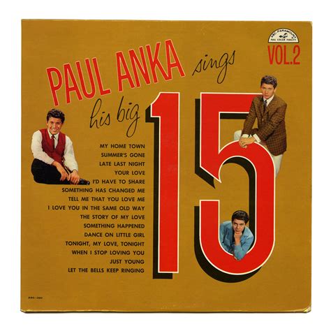 Paul Anka Sings His Big Volume Paul Anka Sings His B Flickr