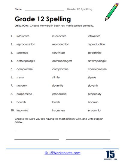 Grade Spelling Worksheets Worksheets Worksheets Library