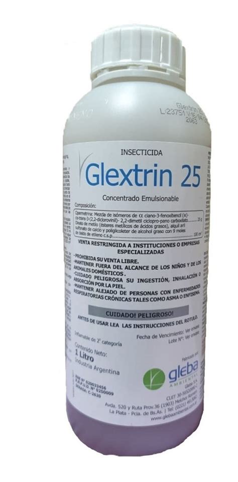 Insecticida Glextrin X L Cipermetrina Belgrano Mercadolibre