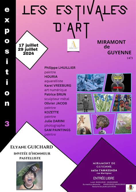 Exposition Les Estivales Dart De La Bastide Salle Lamassada