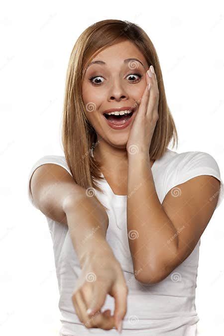 Mocking Gesture Stock Photo Image Of Makeup Laughing 66538880