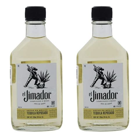 Pack De 2 Tequila Jimador Reposado Nva Presentación 200 Ml Jimador