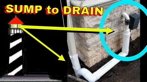 Sump Pump Discharge To Drain Repairs And Downspout To Sump Pump Drain