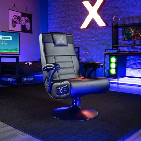 X Rocker Gaming Chair With Speakers Covert Wireless Black