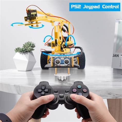 Mechanical Arm Robot Car Support Android Ios For Arduino Lk Tronics