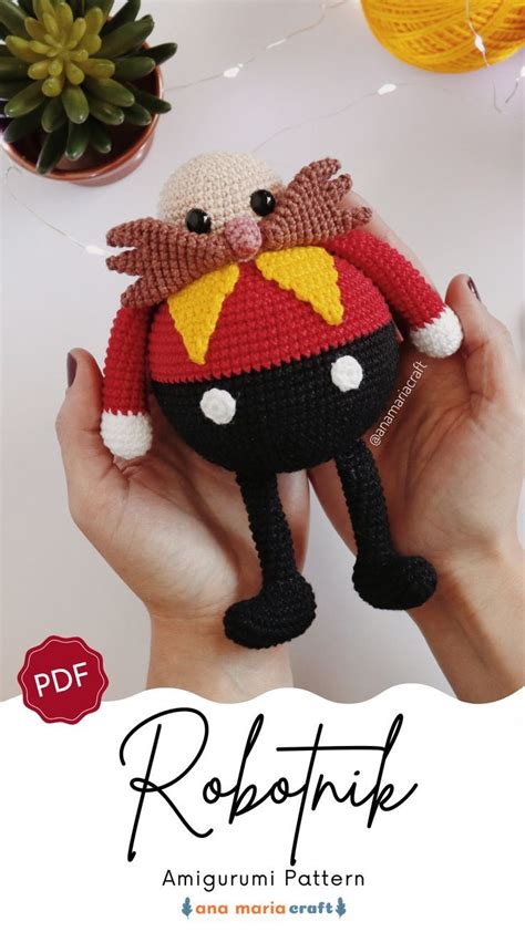 Robotnik Dr Eggman Sonic Receita De Amigurumi Em Pdf Amigurumi