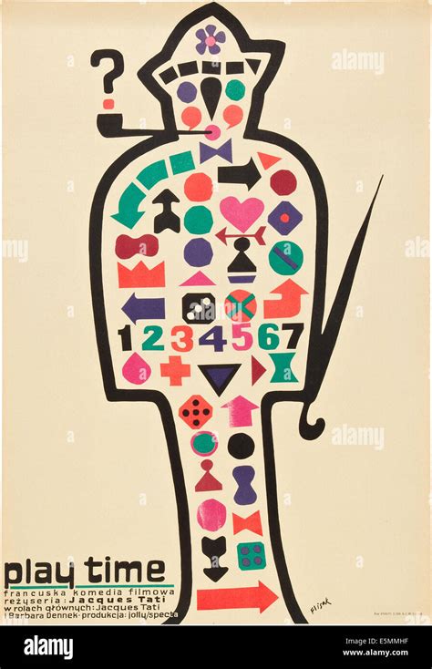 PLAY TIME, (aka PLAYTIME), Polish poster art, 1967 Stock Photo - Alamy