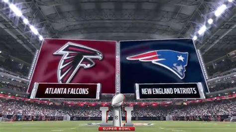 Madden 17 Atlanta Falcons Vs New England Patriots 2017 Super Bowl