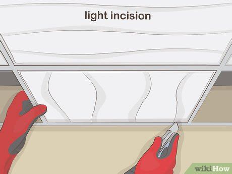 How To Cut Ceiling Tiles Steps With Pictures Wikihow