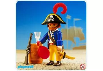 Abapri Playmobil A Capitaine Pirate Tonneau