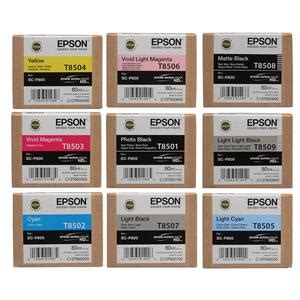 Epson T850 Ultrachrome HD Ink Bundle For The SureColor P800 Inkjet