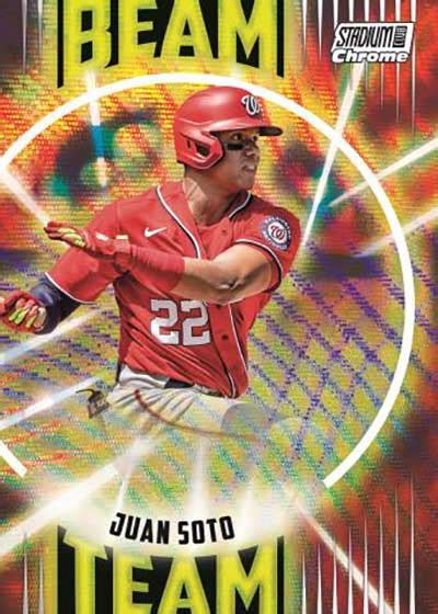 Topps Stadium Club Chrome Baseball Checklist Box Info