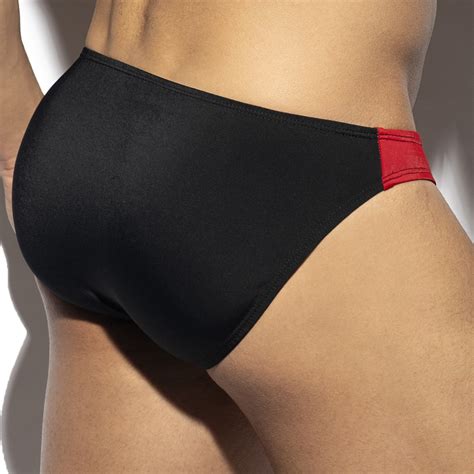 Bath Bikini Flags Black Swim Briefs For Man Brand Es Collection