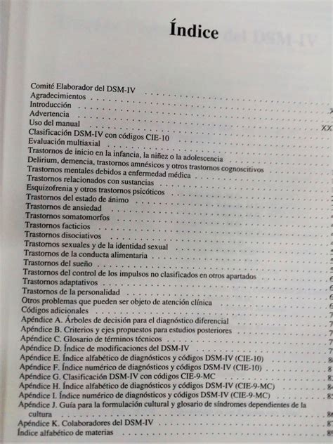 DSM IV MANUAL DIAGNÓSTICO Y ESTADÍSTICO DE LOS TRASTORNOS MENTALES