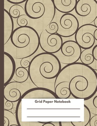 Grid Paper Notebook: Swirl Graph Ruled Notebook for Designers, Engineers, Math and Science ...